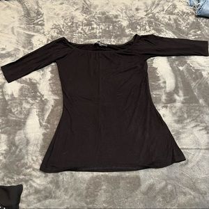 Lulus black off the shoulder shirt